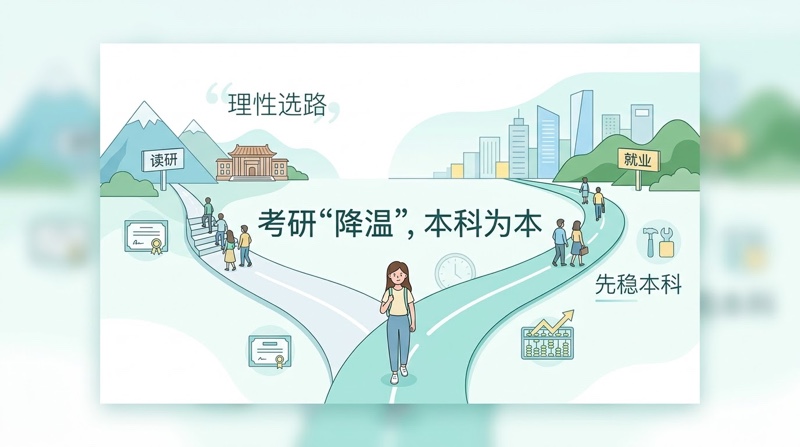 脱产考研降温：本科毕业如何理性规划？志愿填报与就业新趋势解读
