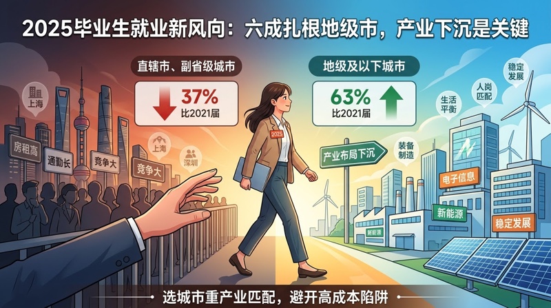 2025届本科就业数据揭示：志愿填报选城市别只看名气，更要盯产业