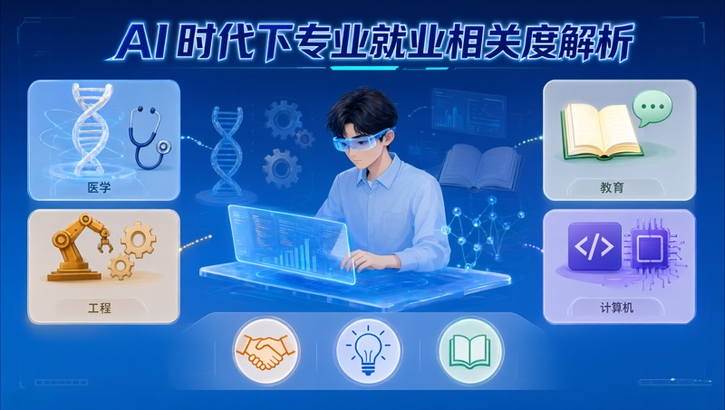 AI冲击下专业就业相关度解析：医学89%、泛商科变模糊，能力比专业名更值钱