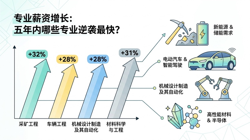 五年前还嫌&rdquo;土&rdquo;的专业，这五年涨薪最多的超过1790元